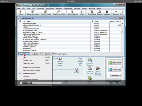 Video Training for Quickbooks 2008 HD screenshot 2