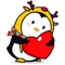 Merry Christmas Penguin - Animated Stickers