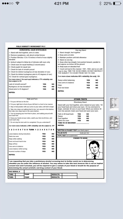 FIELD SOBRIETY TEST (FST)