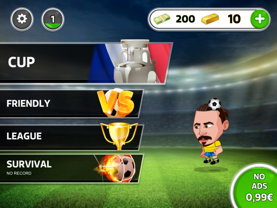 Head Soccer France 2016 на iPad