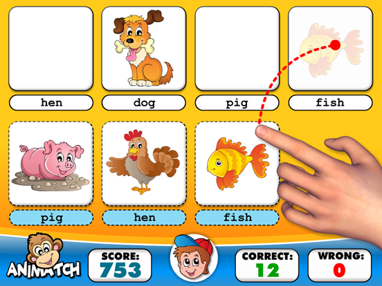 First Words School Adventure: Animals • Early Reading A to Z - Letters Recognition, ABC Spelling, and Alphabet Learning Game for Kids (Kindergarten, Toddlers, Preschool) by Abby Monkey® screenshot