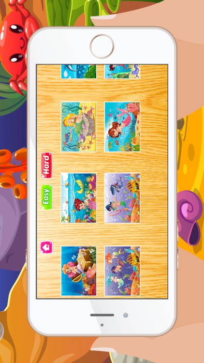 Mermaid Jigsaw Puzzles for Kids and Toddler - Kindergarten and Preschool Learning Games Free screenshot-4