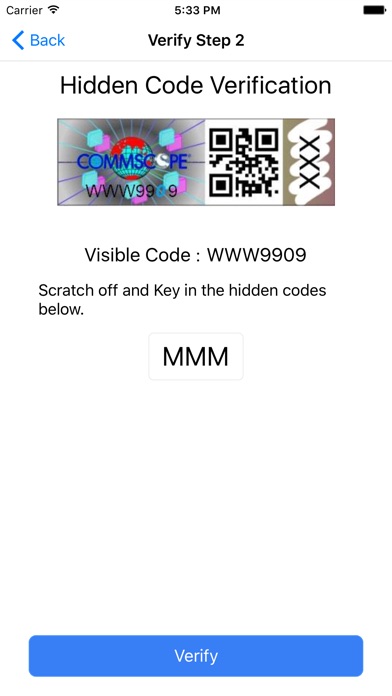 COMMSCOPE PRODUCT VERIFICATION SYSTEM 1.0.17.8071 IOS