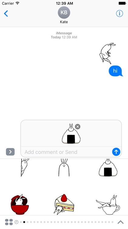 Weird long leg rabbit 2 - Stickers for iMessage