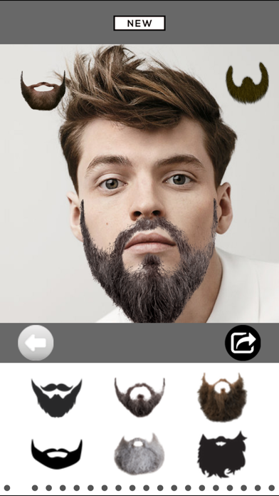 How to cancel & delete Mooch - Beard & Mustache Photo Editor for Men Face from iphone & ipad 3