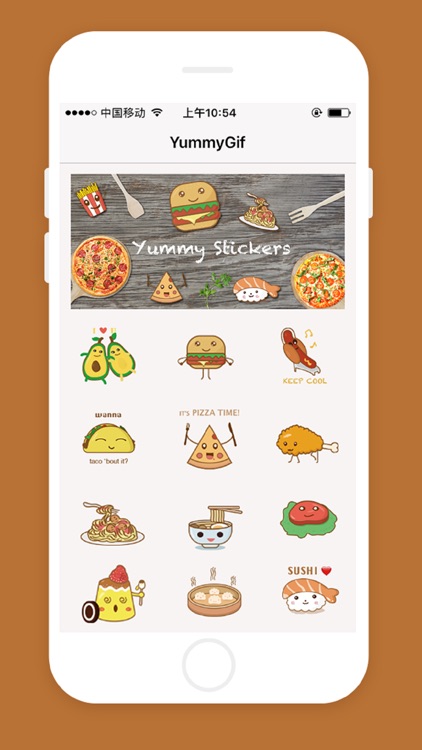 Yummy Sticker - GIF Emoji for iMessage Free