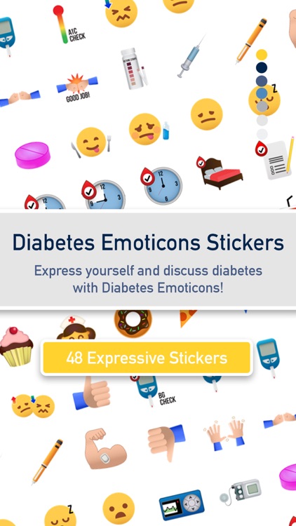 Diabetes Emoticon Stickers