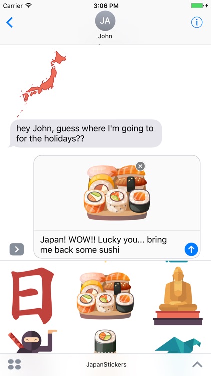 Stickers of Japan by APPI MOBILE TECHNOLOGIES (PTY) LTD