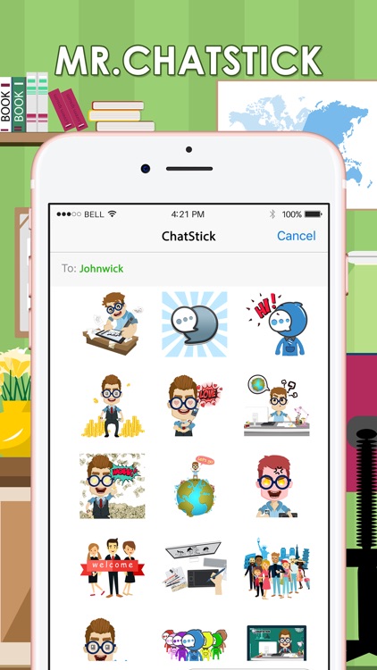 Mr. ChatSticK Stickers and Emoji