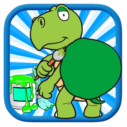 Drawing Coloring Book Turtles Game Edition