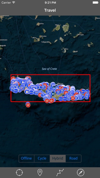 CRETE (GREECE) – GPS Travel Map Offline Navigator