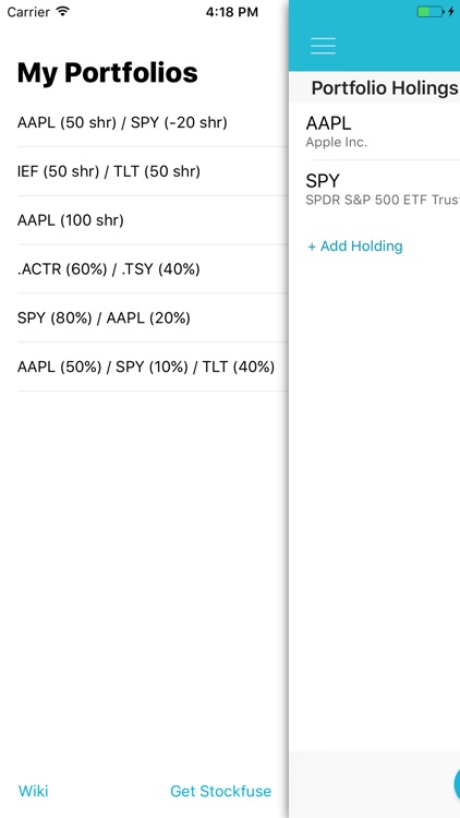 Stockfuse Lookback – Backtest Stock Portfolios screenshot-3