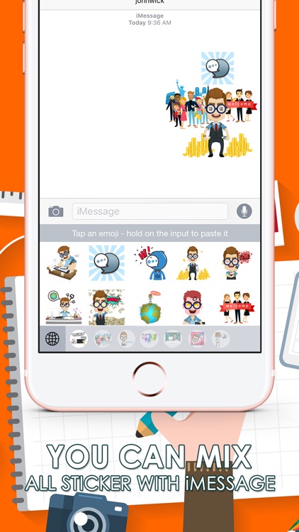 Mr. ChatSticK Stickers and Emoji
