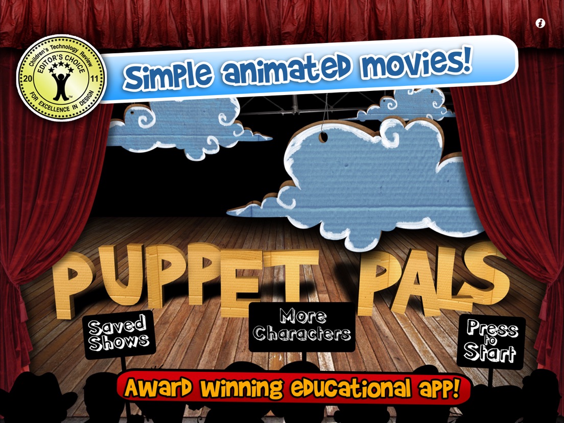 Puppet Pals HD Director's Pass iPad app AppWereld