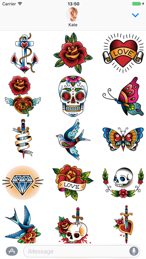 Tattoo set - Stickers for iMessage(圖2)-速報App