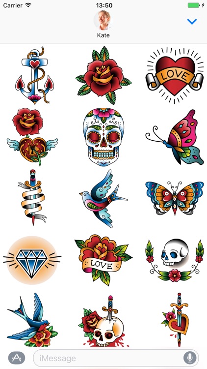 Tattoo set - Stickers for iMessage