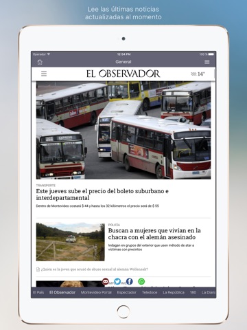 Diarios Uruguayos screenshot 3