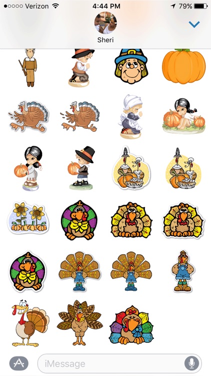 Thanksgiving iMessage Stickers