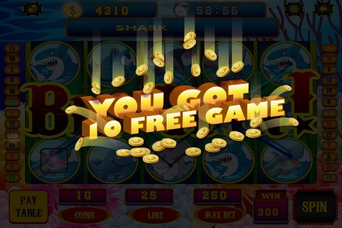 Slots Adventure of Big Shark & Fish Vegas Casino screenshot 4