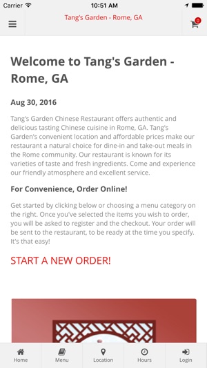 Tang's Garden - Rome, GA Online Ordering