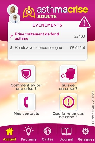 AsthmaCrise screenshot 2