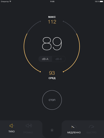 Скриншот из dB Decibel Meter - sound level measurement tool