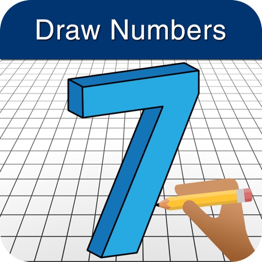 How to Draw 3D Numbers icon