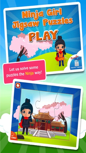 Ninja Girl Puzzles: Puzzle Games for Tod