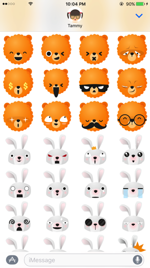 Fun Animals Sticker Pack with Emoji Faces(圖4)-速報App