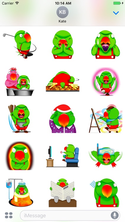 Funny Parrot - Cute stickers for iMessage