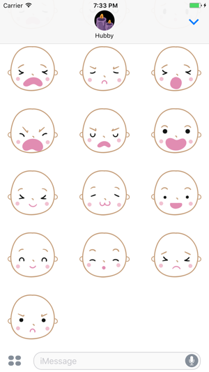 Cute Baby Message Sticker(圖1)-速報App