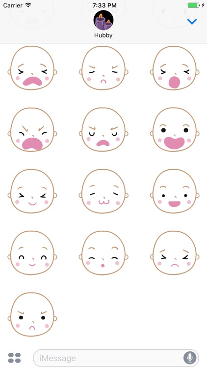 Cute Baby Message Sticker