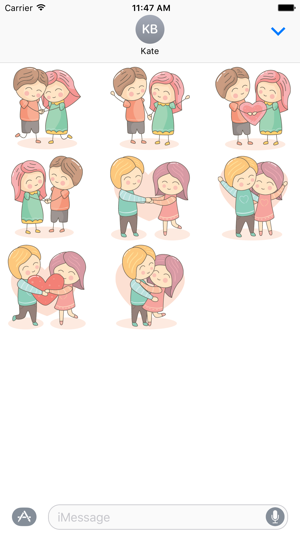 Lovely Couple Stickers - Romantics for i