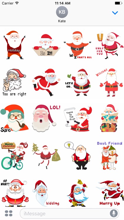 Santa Stickers - Santa Claus Stickers for iMessage