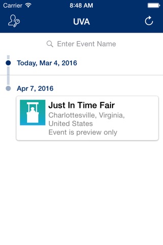 University of Virginia Events screenshot 2