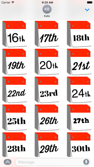 DayCals: Ordinal Perpetual Calendar Stickers(圖4)-速報App