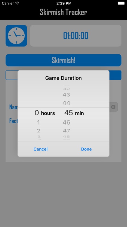 Skirmish Tracker