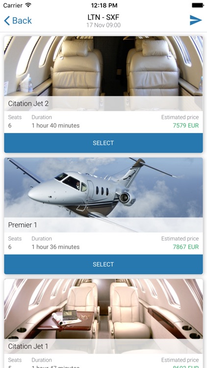 Returnjet Charter Search