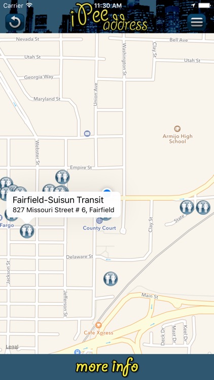 iPee Address - Restroom Finder