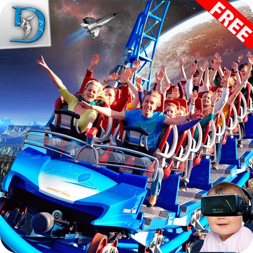 VR Space Roller Coaster 2017 : Space Visit 3d icon