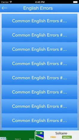 Game screenshot Common English Errors - Improve Your English hack