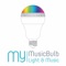 MyMusicBulb is an application which allows you to connect your smartphone to your smart light bulb via Bluetooth