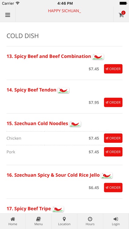 Happy Sichuan Online Ordering