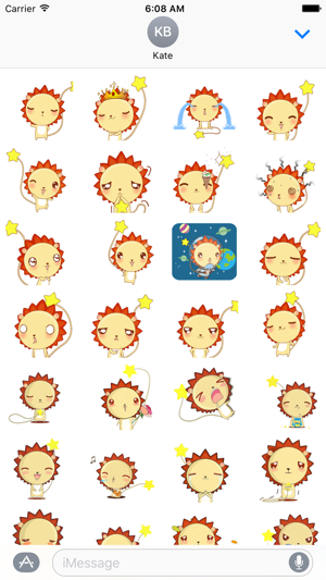 Lovely Star Lion - Animated Stickers And Emoticons(圖2)-速報App