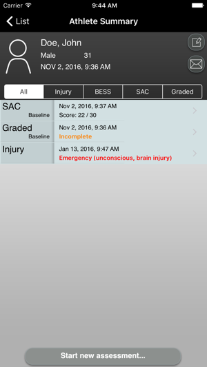 Concussion Assessment & Response: Sport Version(圖3)-速報App