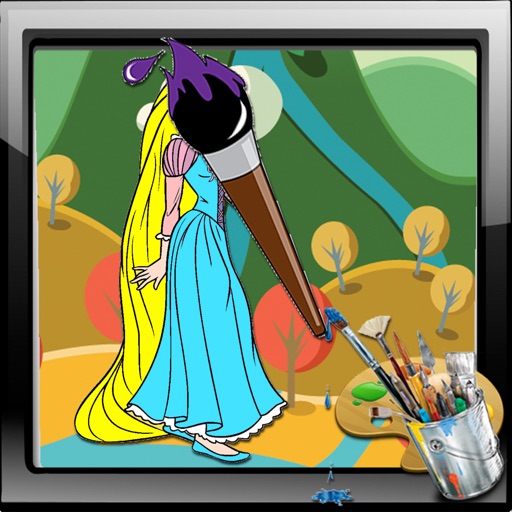 Coloring Games Rapunzel Version iOS App