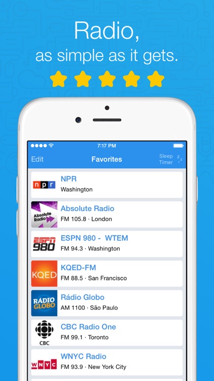 Simple Radio - Live AM & FM Radio Stations screenshot-0