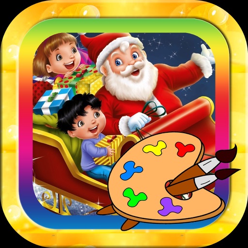 Santa Claus Christmas coloring book! For kids iOS App