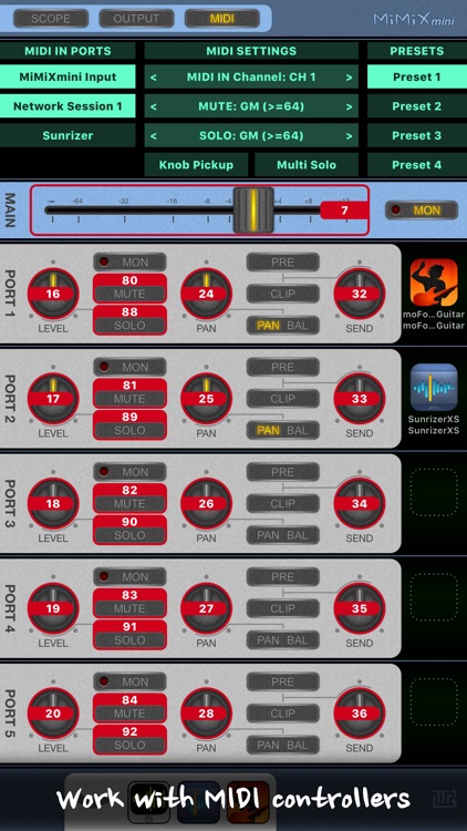 MiMiXmini - Mixer for Audiobus