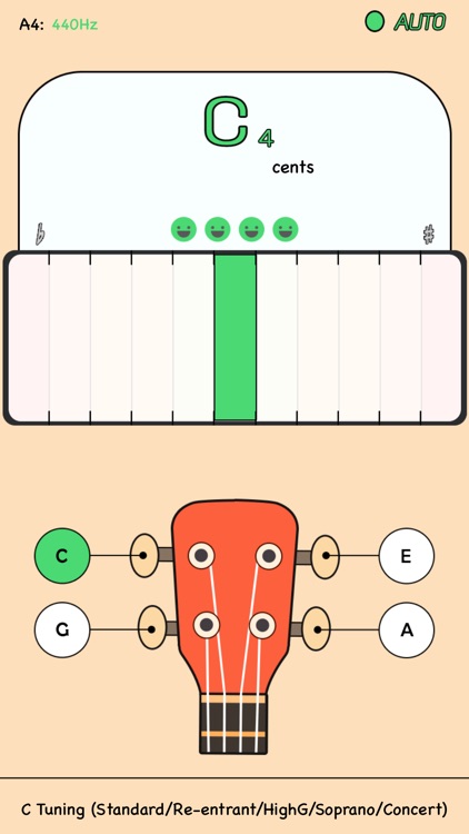 Ukulele tuner app for iPhone